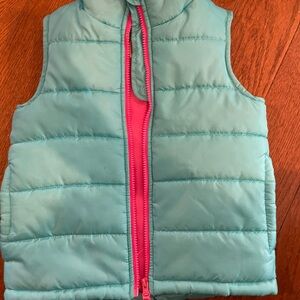 OshKosh B'gosh Teal and Pink Puffer Vest